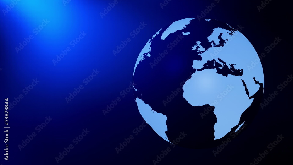 Globe rotating background Globe rotating background