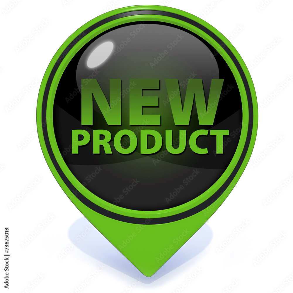 new product pointer icon on white background new product pointer icon on white background