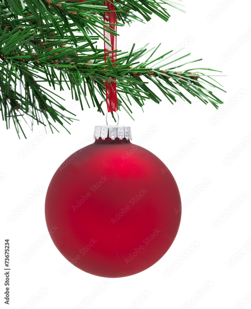 Bauble and Christmas tree Bauble and Christmas tree