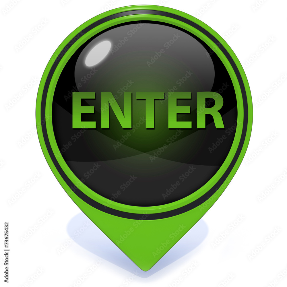 enter pointer icon on white background enter pointer icon on white background