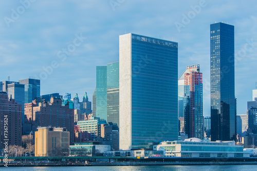 Waterfront view of New York city