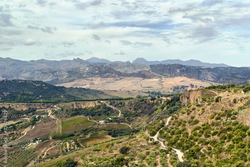 Fototapeta premium The view from Ronda, Spain