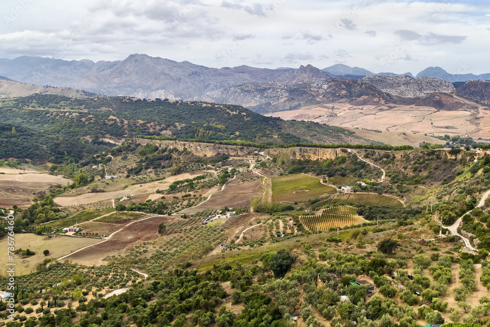 Fototapeta premium The view from Ronda, Spain