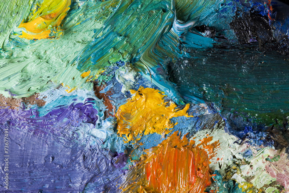 Naklejka premium an artist's palette