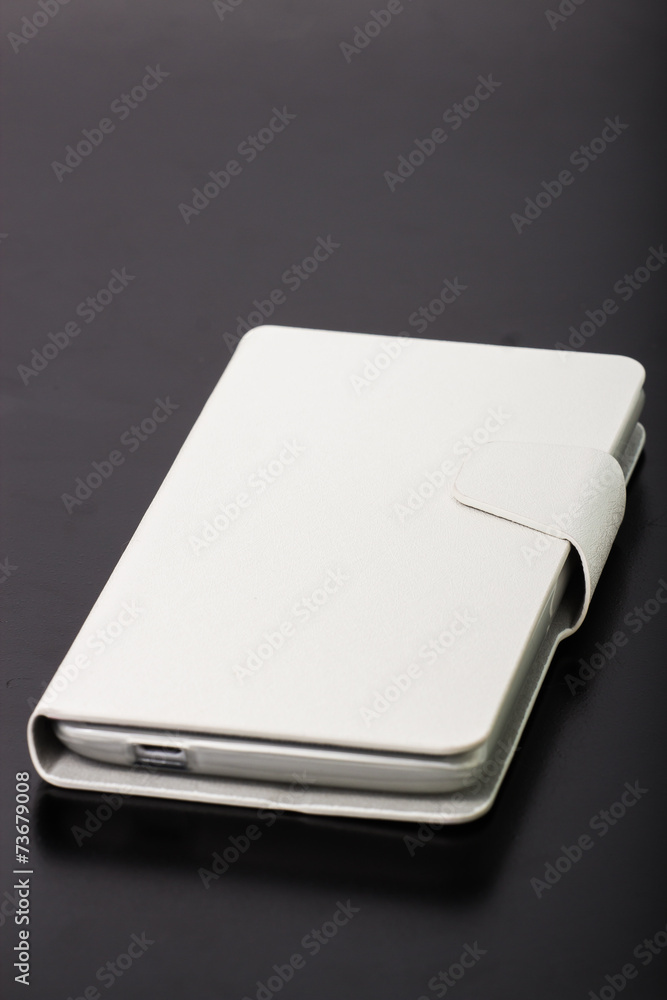 Smartphone in case isolated on white background Smartphone in case isolated on white background