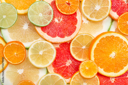 background of citrus slices
