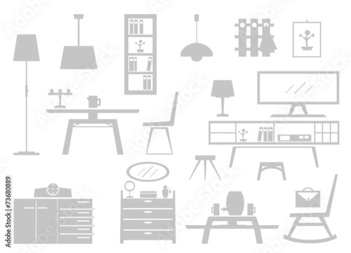 möbel home wohnung icons