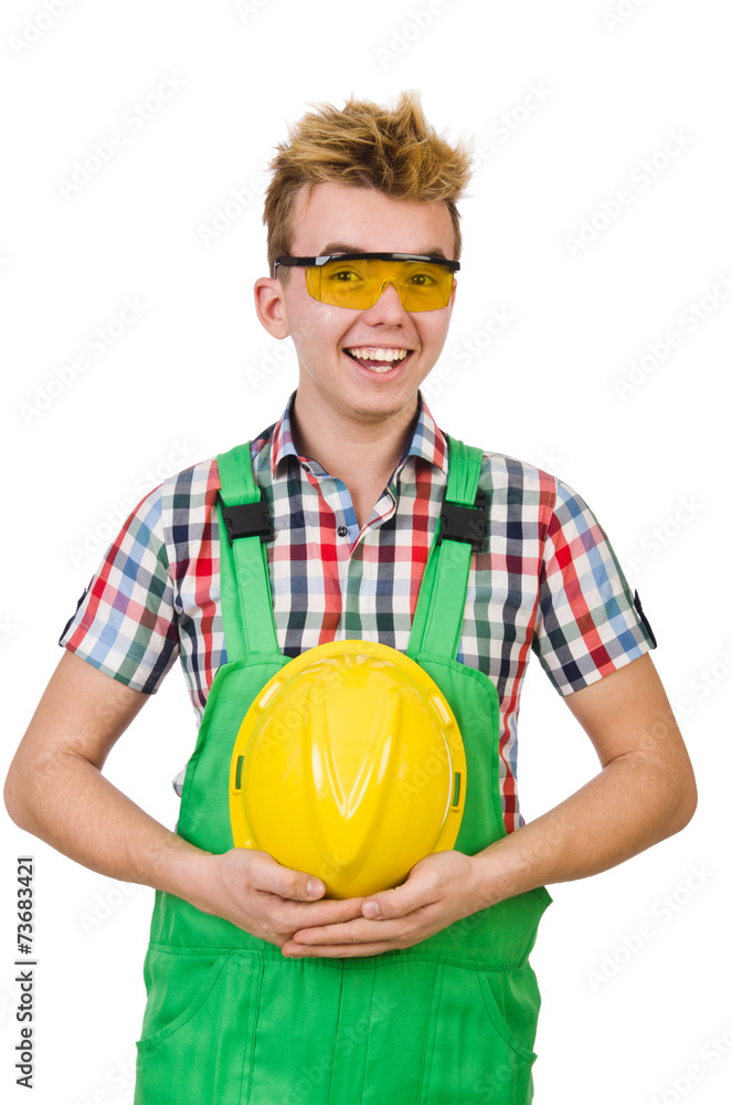 Industrial worker isolated on the white background Industrial worker isolated on the white background