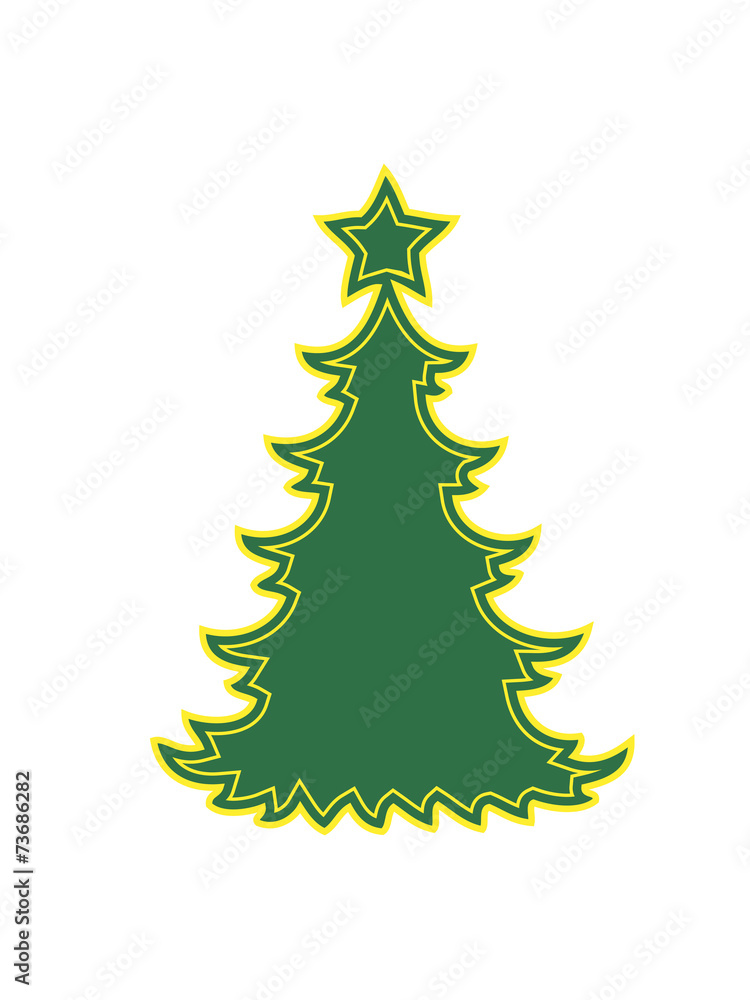 Fototapeta premium Weihnachtsbaum Weihnachten Stern
