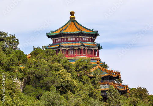 Longevity Hill Pagoda Tower Summer Palace Beijing China