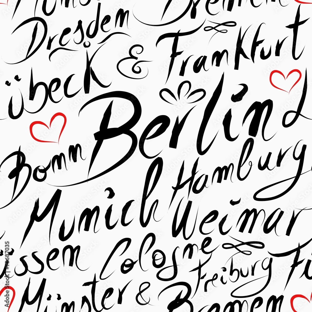 Travel Germany destination city seamless pattern Travel Germany destination city seamless pattern