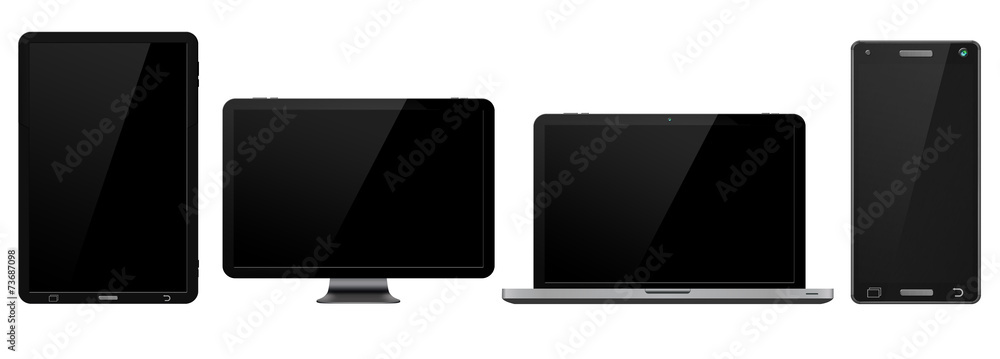 Modern digital tech device collection Modern digital tech device collection