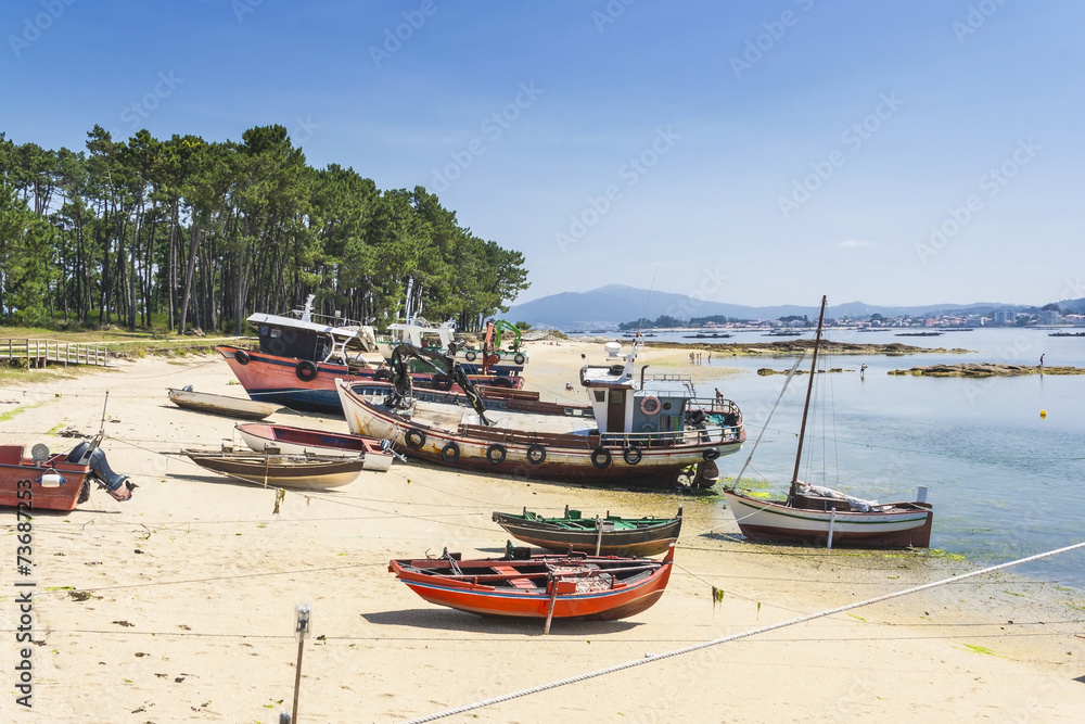 Boats on Furado beach