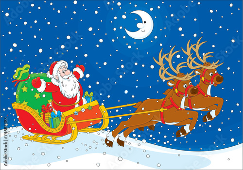 Sleigh of Santa Claus