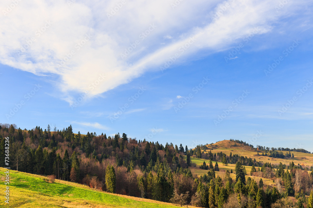 autumn mountain landscape