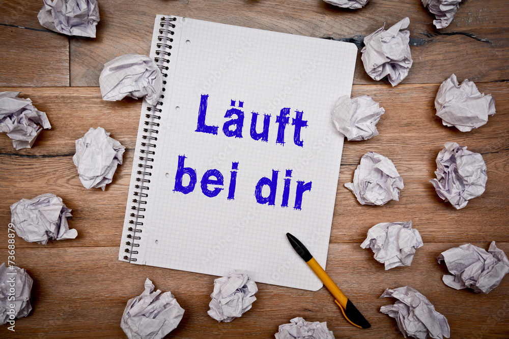 läuft bei dir Stock Photo Adobe Stock