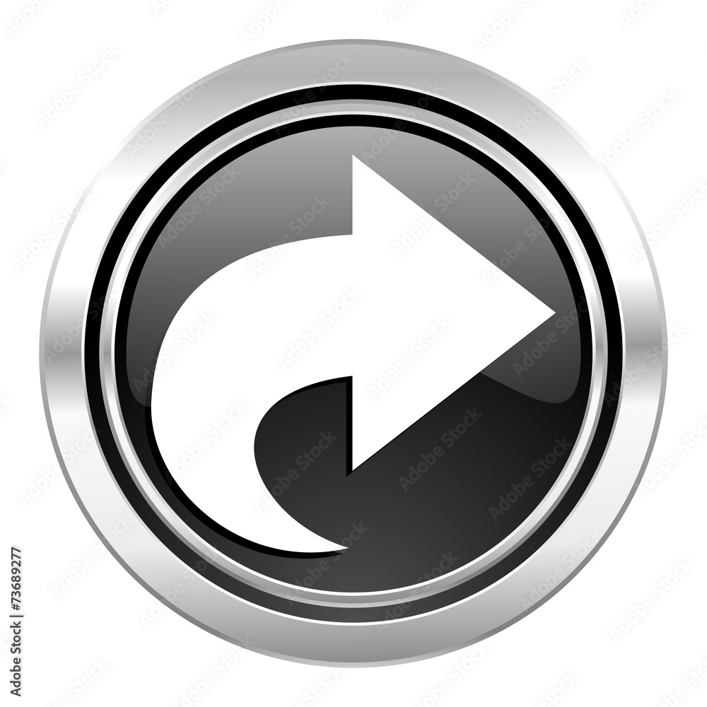 next icon, black chrome button, arrow sign next icon, black chrome button, arrow sign