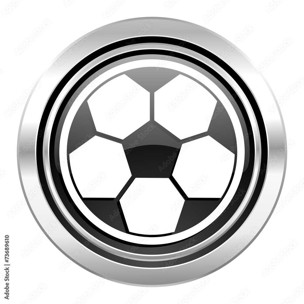 soccer icon, black chrome button, football sign soccer icon, black chrome button, football sign