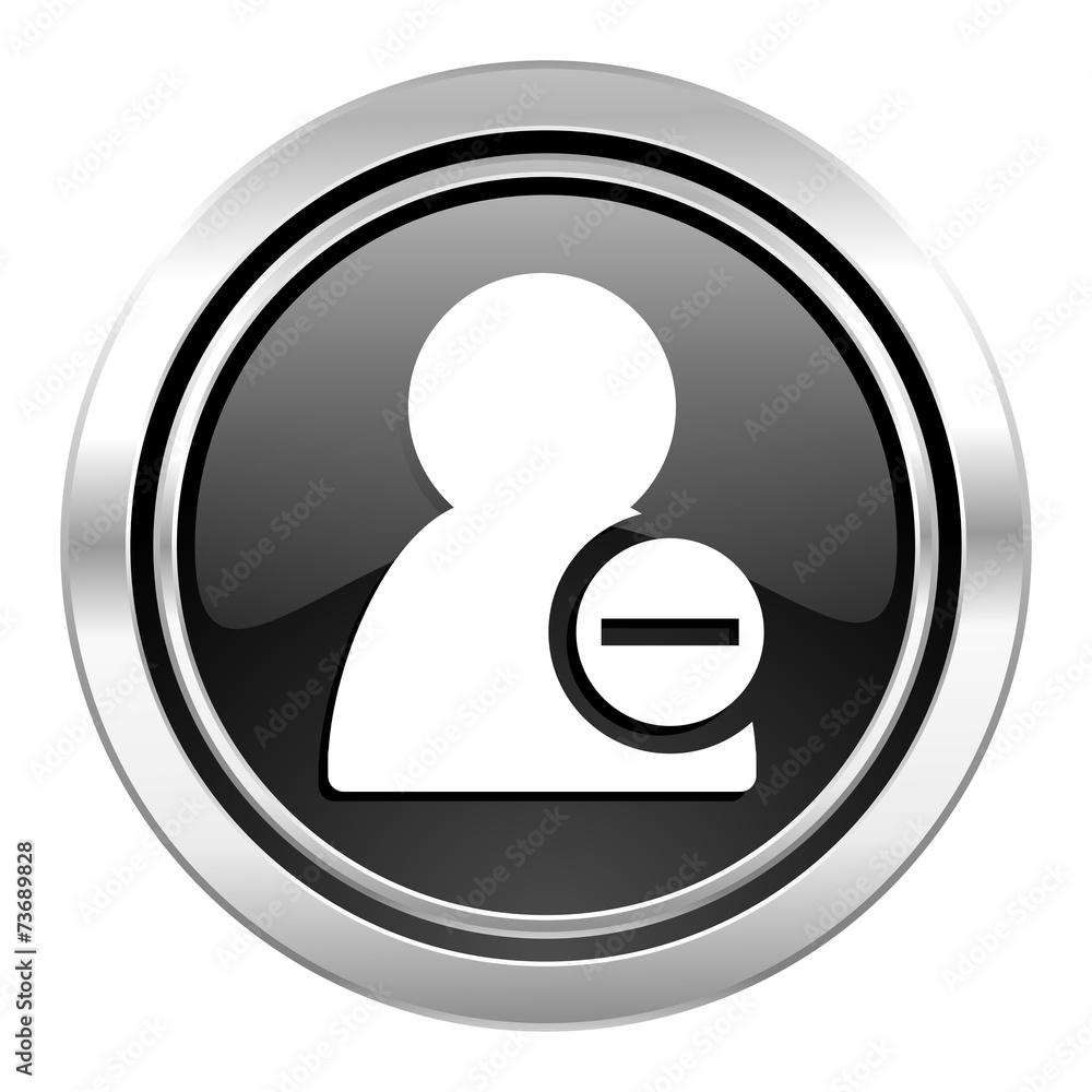 remove contact icon, black chrome button