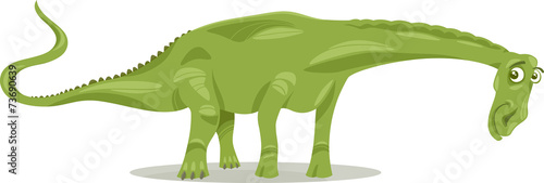 diplodocus dinosaur cartoon illustration