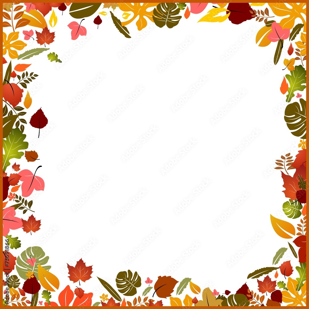 Background autumn frame Background autumn frame