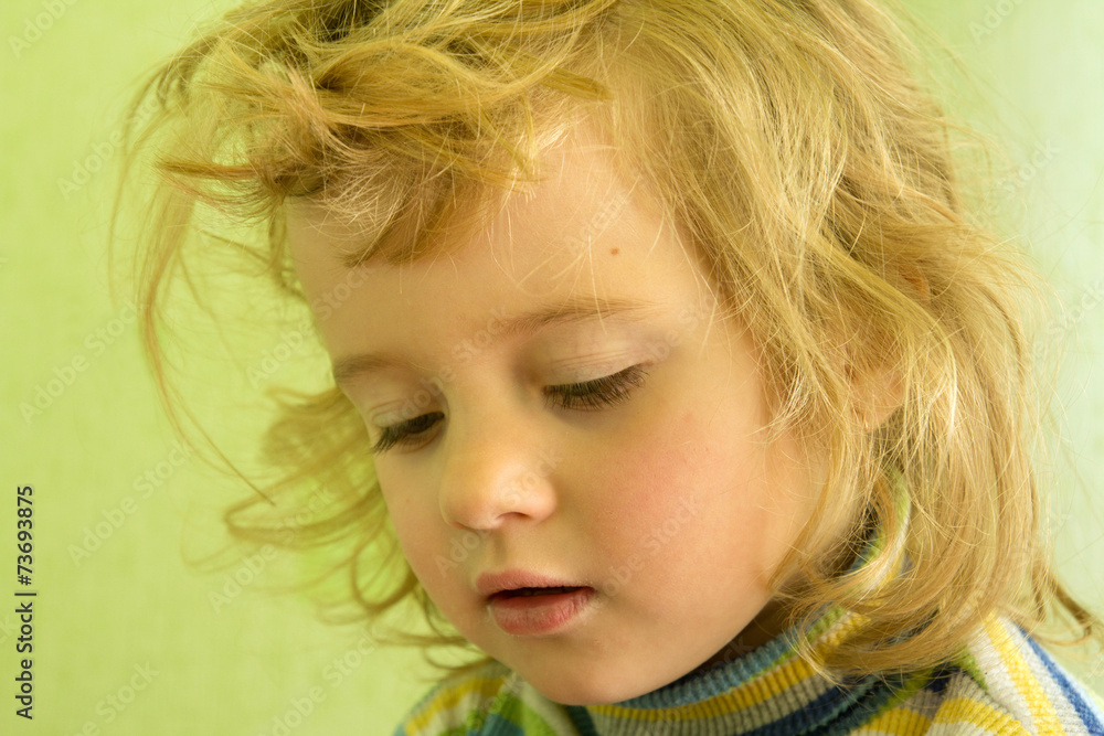 Portrait cute blonde girl Portrait cute blonde girl