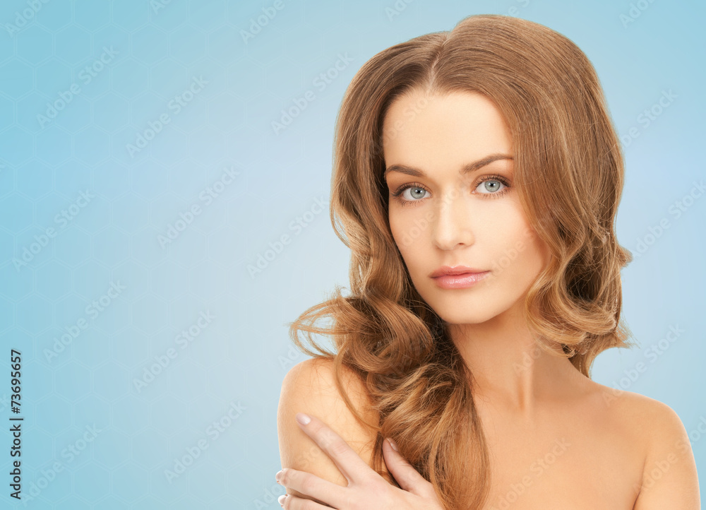 Fototapeta premium beautiful young woman with bare shoulders