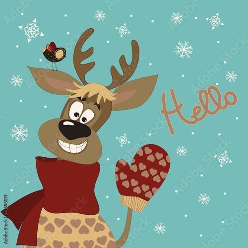 Reindeer says hello