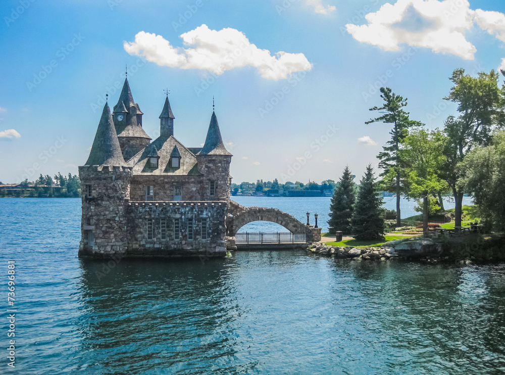 Overview of Boldt Castle, St Lawrence river, USA-Canada Border Overview of Boldt Castle, St Lawrence river, USA-Canada Border