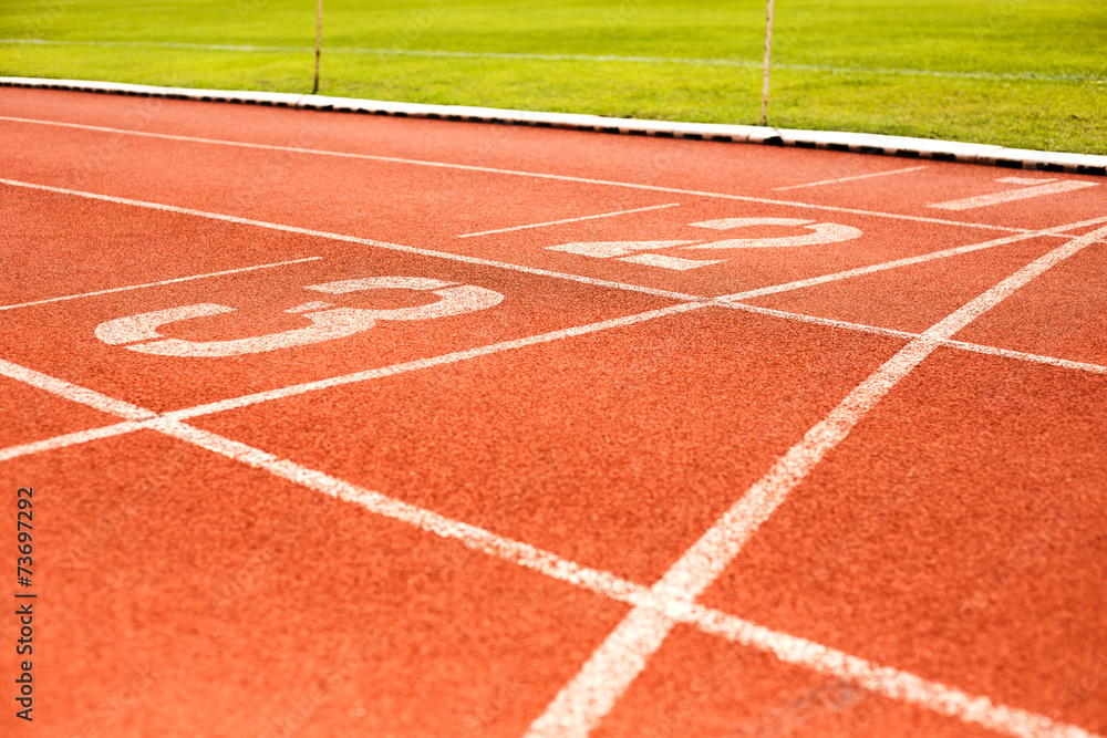 Fototapeta premium Running track for athletics