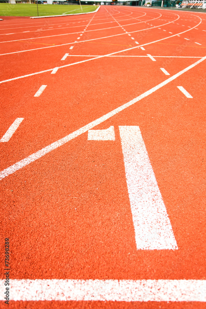 Running track for athletics