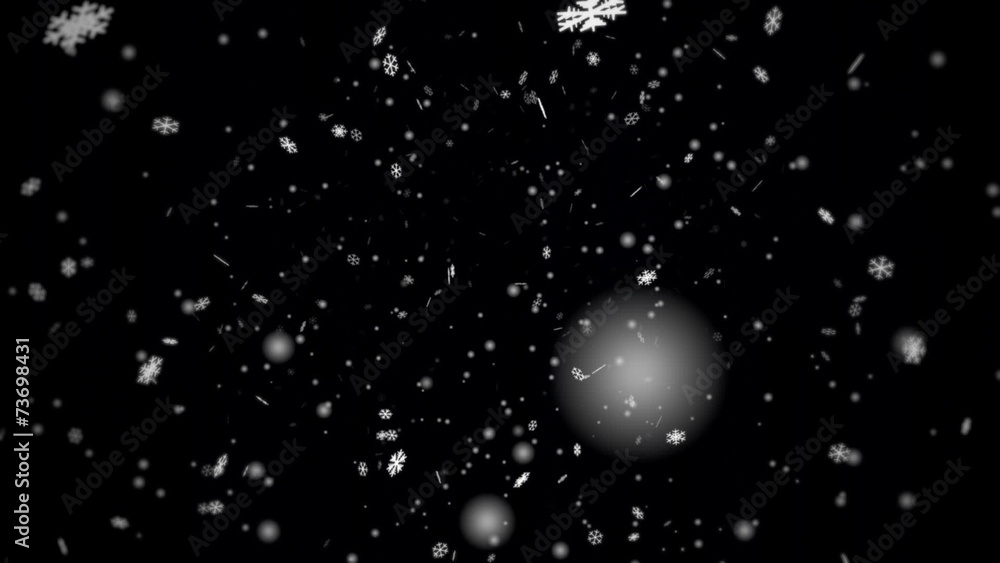 Snowflakes Background - Alpha Channel Snowflakes Background - Alpha Channel