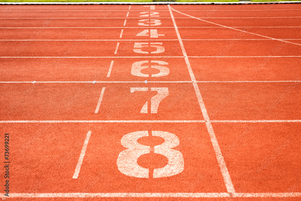 Running track for athletics