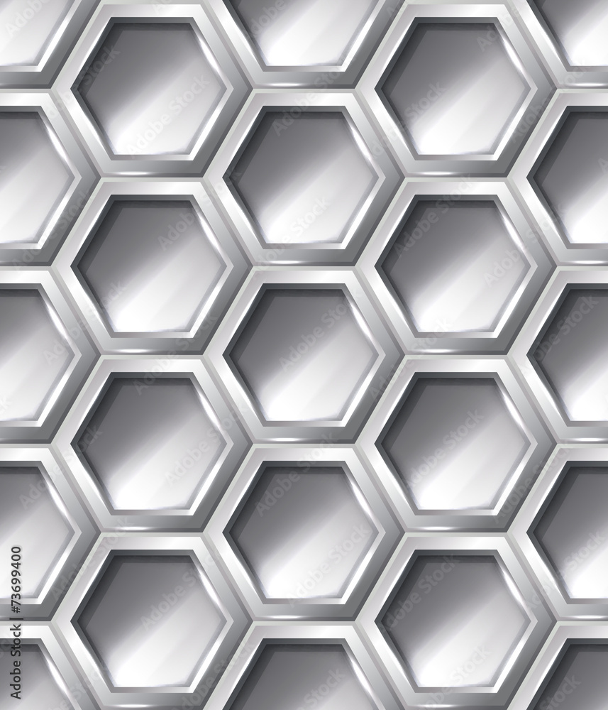 Silver realistic seamless pattern Silver realistic seamless pattern