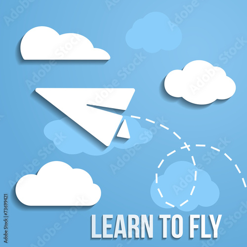 Learn to fly concept