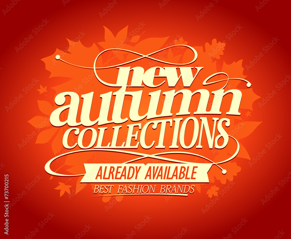 New autumn collections design.