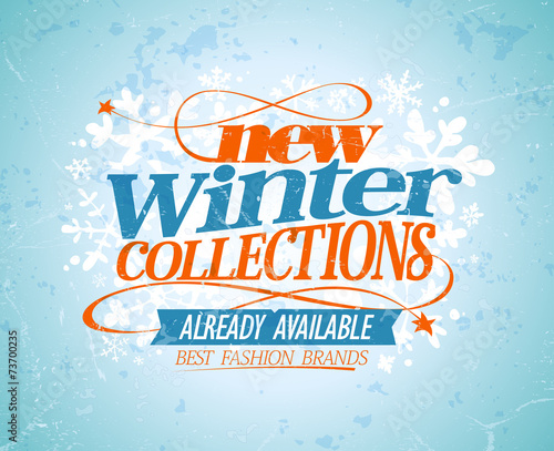 New winter collections design.