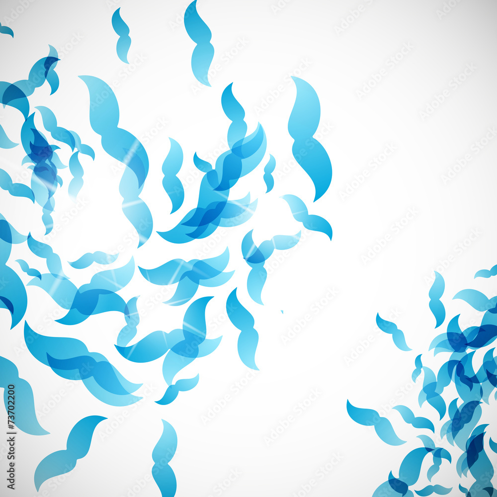 Fototapeta premium abstract background: mustache