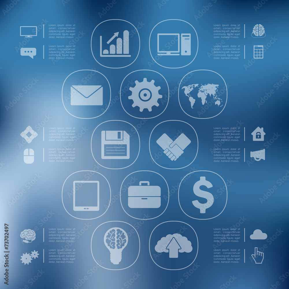 business infographic with unfocused background business infographic with unfocused background