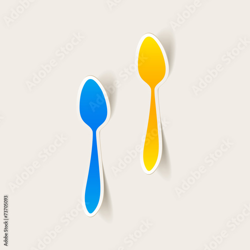 realistic design element  spoon