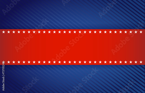 red and blue patriotic illustration design