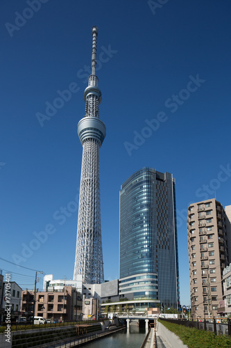 東京スカイツリーと北十間川