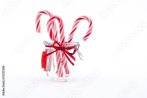 Traditional christmas candies cane