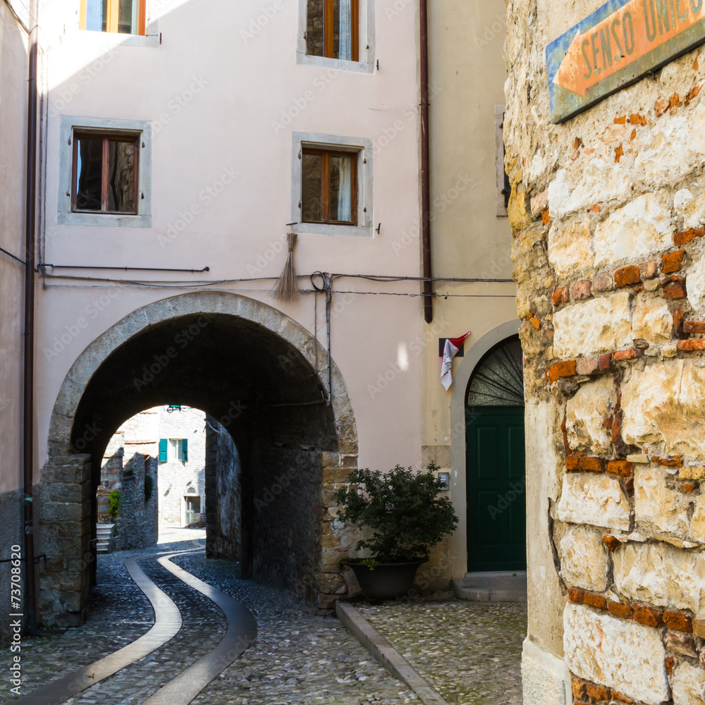 Fototapeta premium alley in the village