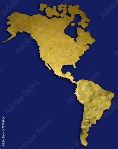 Golden map with clipping path