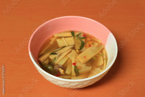 spicy bamboo shoot soup