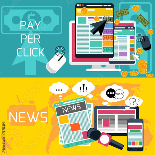 Pay per click and journalism news banners