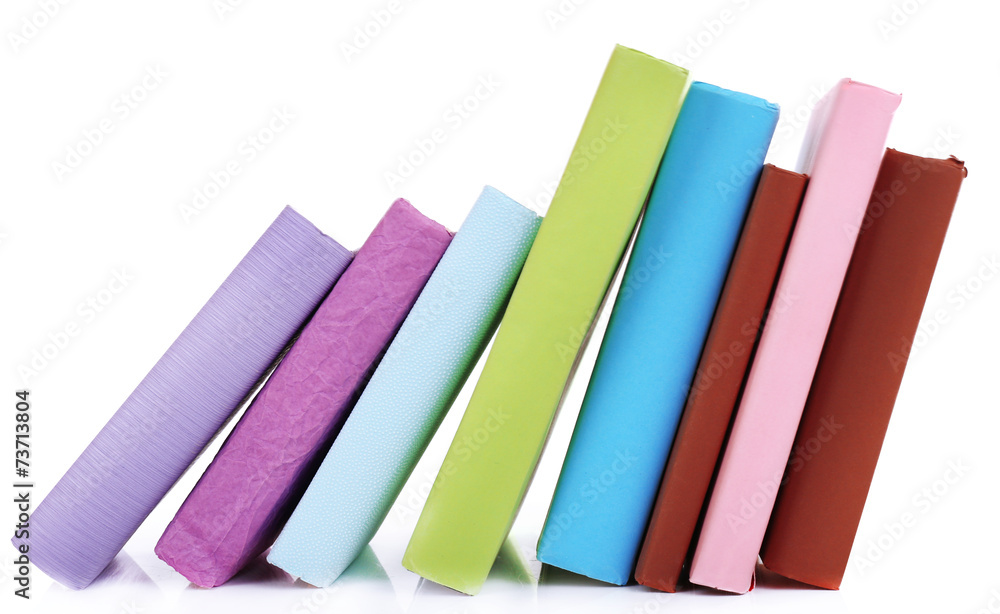 Falling books isolated on white Falling books isolated on white