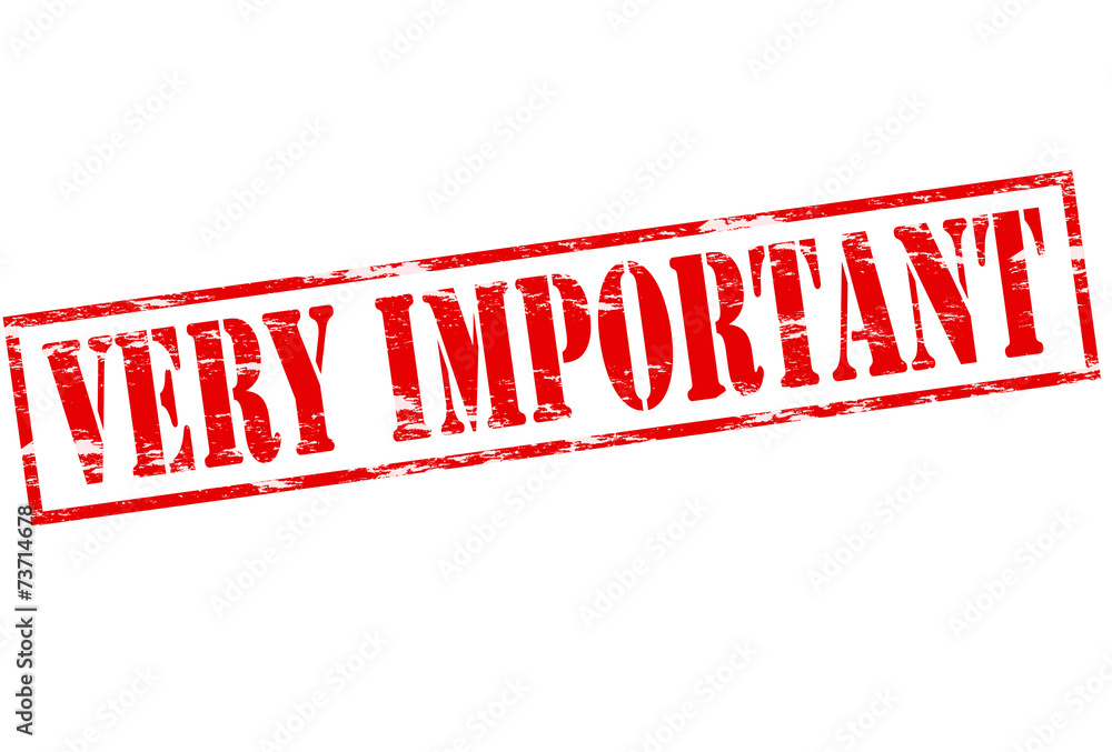 Very important Stock Vector | Adobe Stock