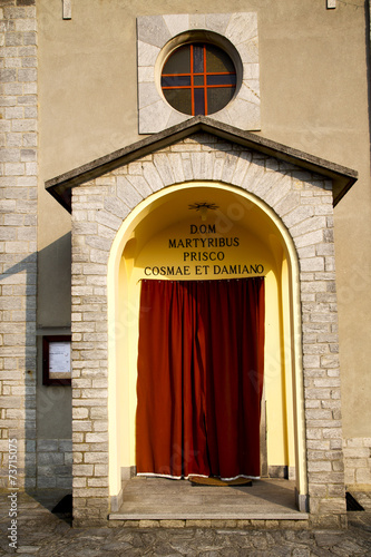 italy  lombardy     in  the barzola old   church    brick   ste photo